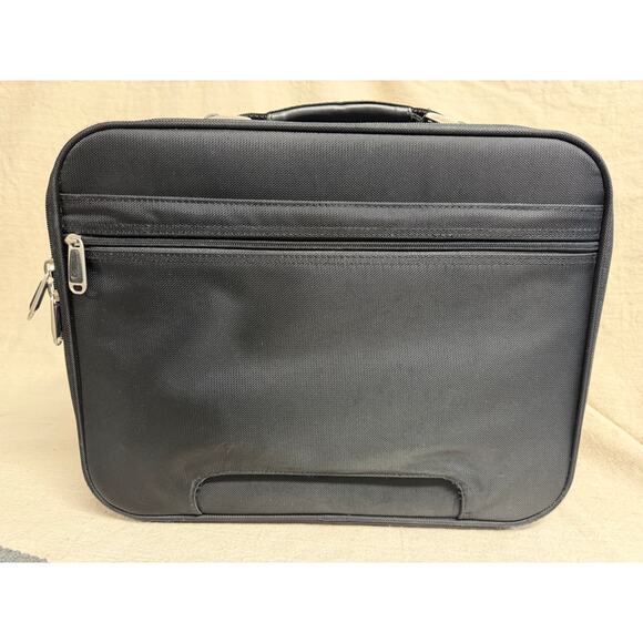 Samsonite Laptop Bag Briefcase 16” Black Soft Case Expandable Travel Work Bag - Picture 4 of 16